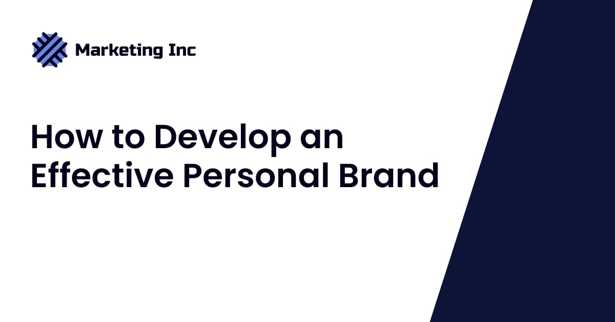 How to Develop an Effective Personal Brand